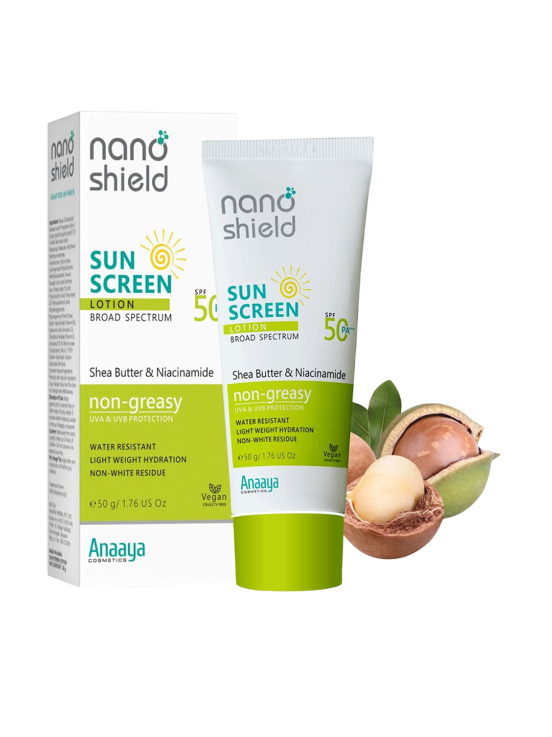 nano shield SPF 50 PA+++ Sunscreen Lotion- 50 g
