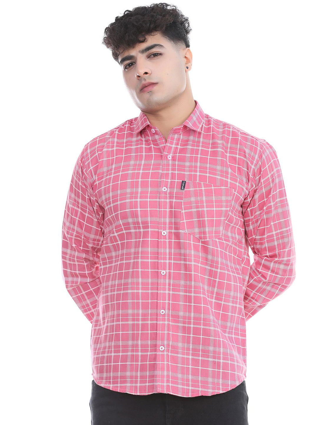 CLUBWIN Men Comfort Opaque Checked Casual Shirt