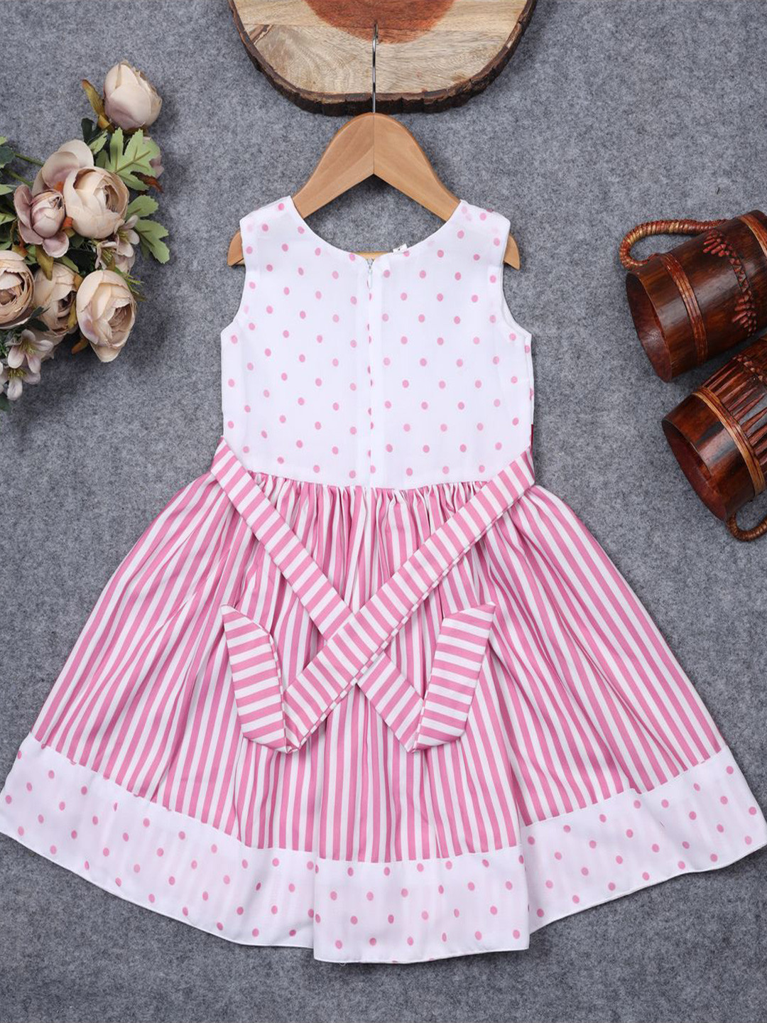 BAESD Print Georgette Fit & Flare Dress