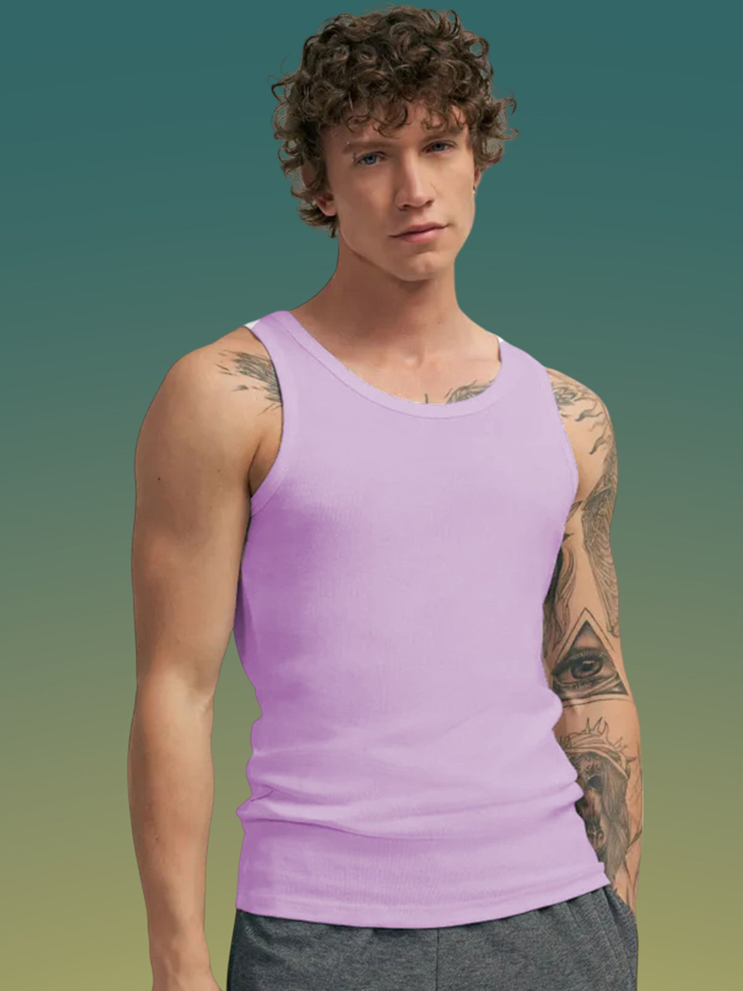 Uniplanet store Gym Vests VANumber UVM-PL1-PURPLE-S