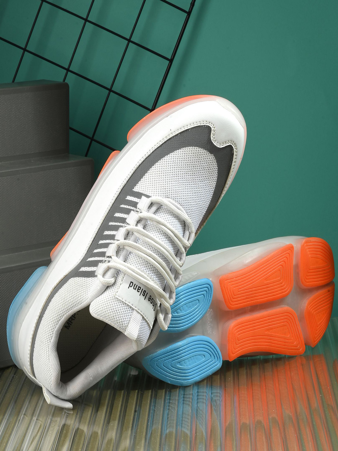 Shoe Island Men Mesh Running Non-Marking Shoes
