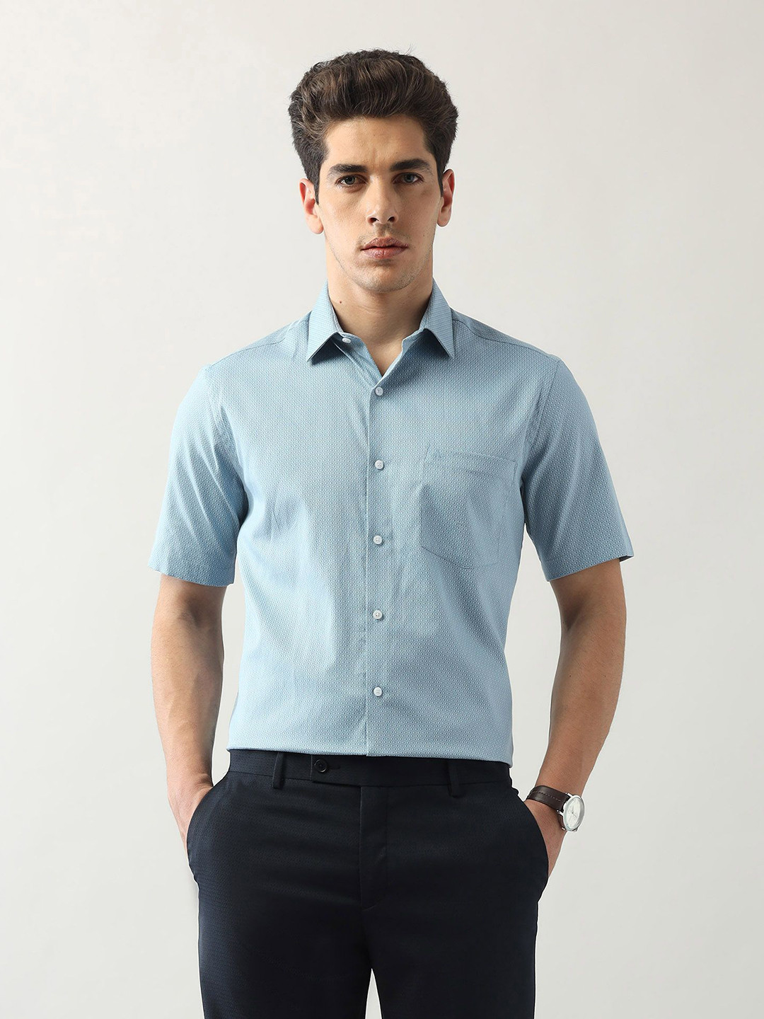 Arrow Men Classic Opaque Printed Formal Shirt