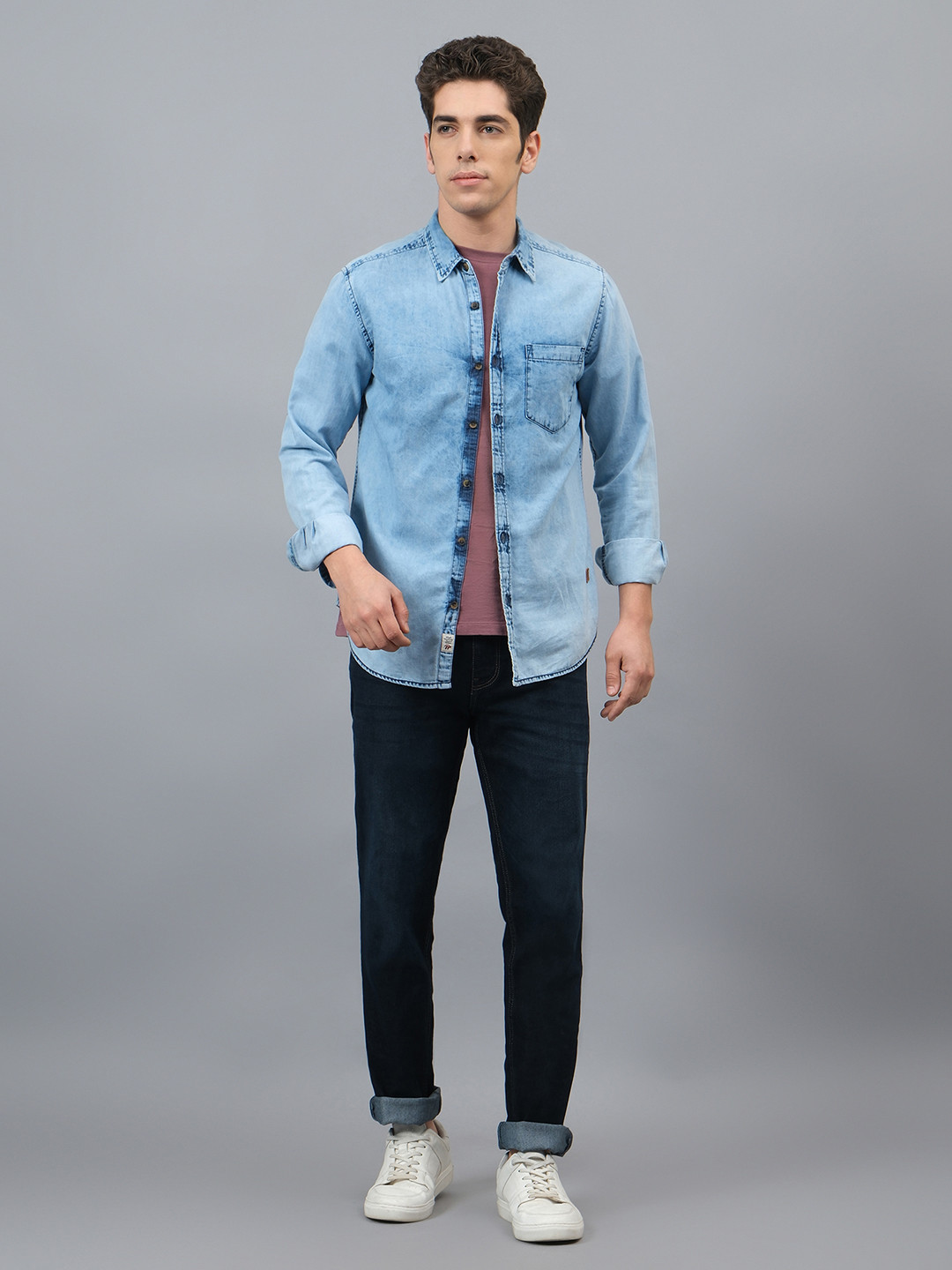 Cantabil Men Narrow Slash Knee Jeans