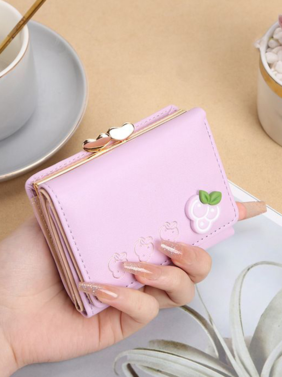 VALERIE Women PU Three Fold Wallet