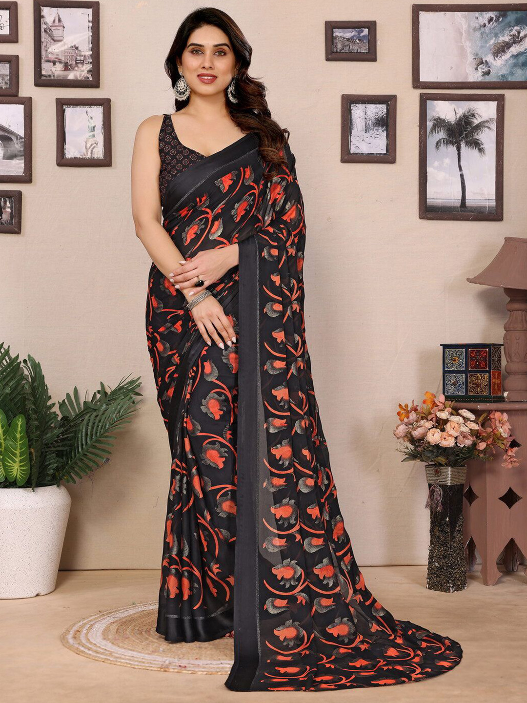 APERA Floral Saree