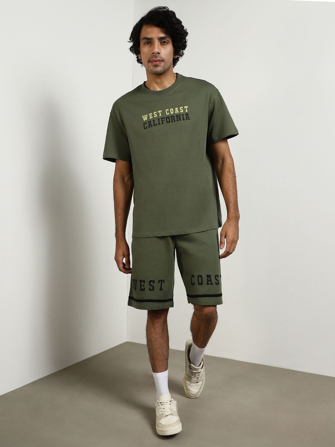 NOBERO Oversized Printed Pure Cotton Co-Ords