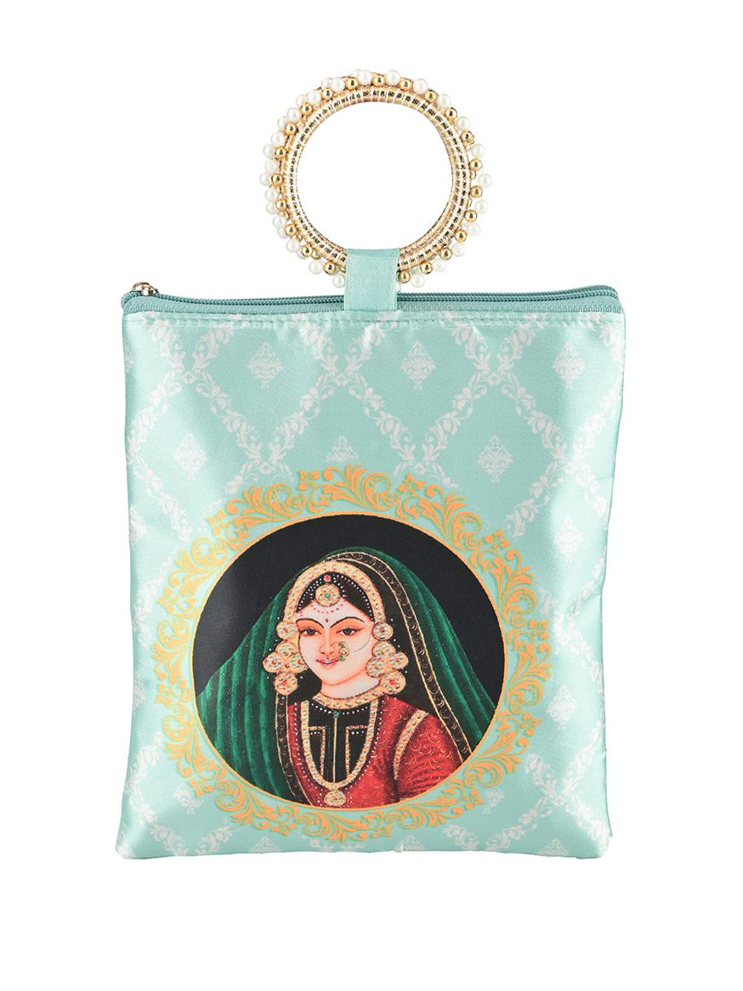 Kuber Industries Printed Structured Tote Bag with Applique