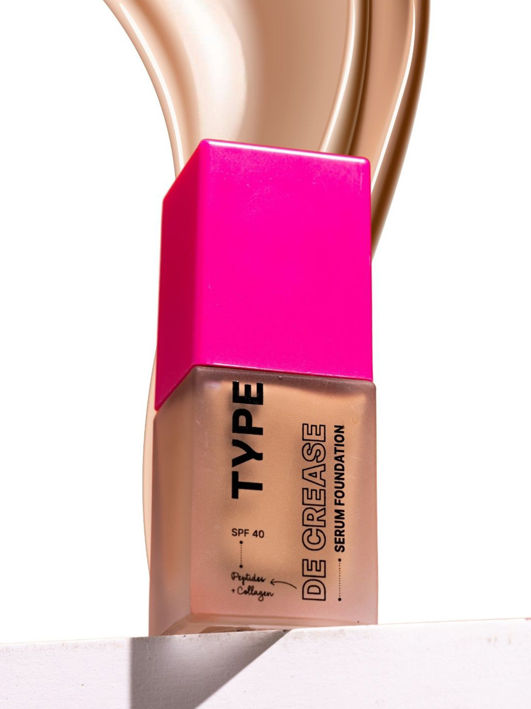 TYPE BEAUTY INC De Crease Foundation- Toffee 320