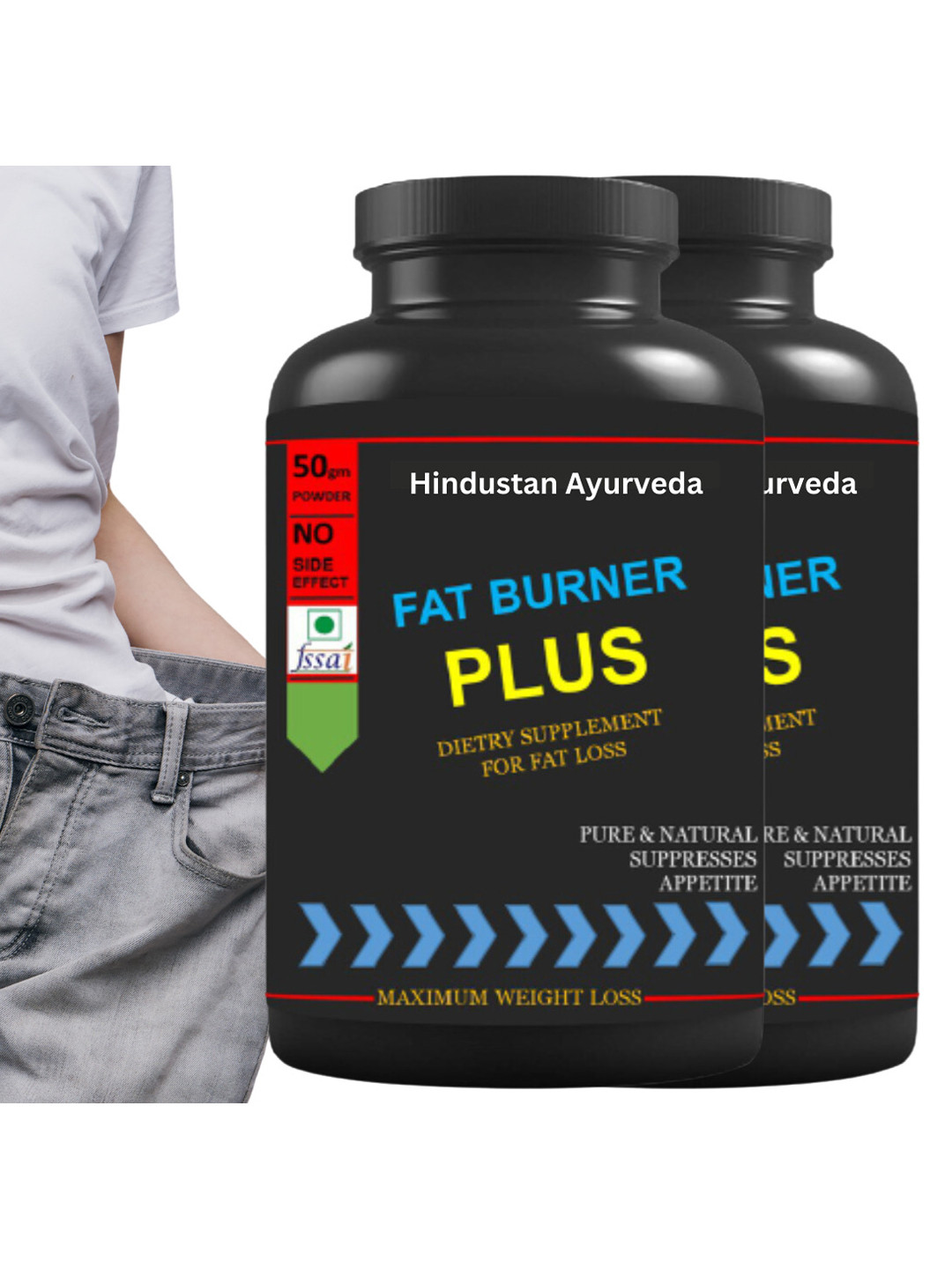 HINDUSTAN AYURVEDA Fat Burner Plus Chocolate Flavour Powder - 50 g