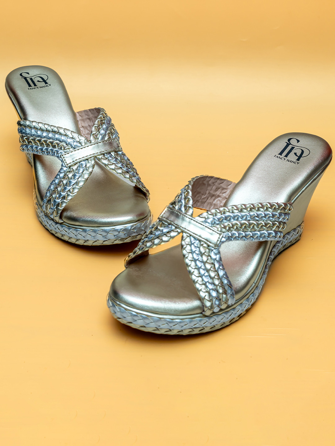 Fancy Nancy Embellished Wedge Sandals