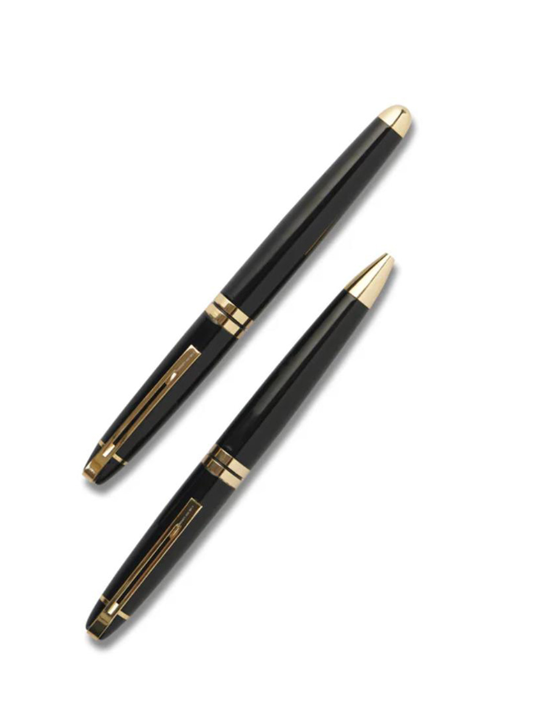 Carlton London 2Pc Twist & Roller Metal Pens