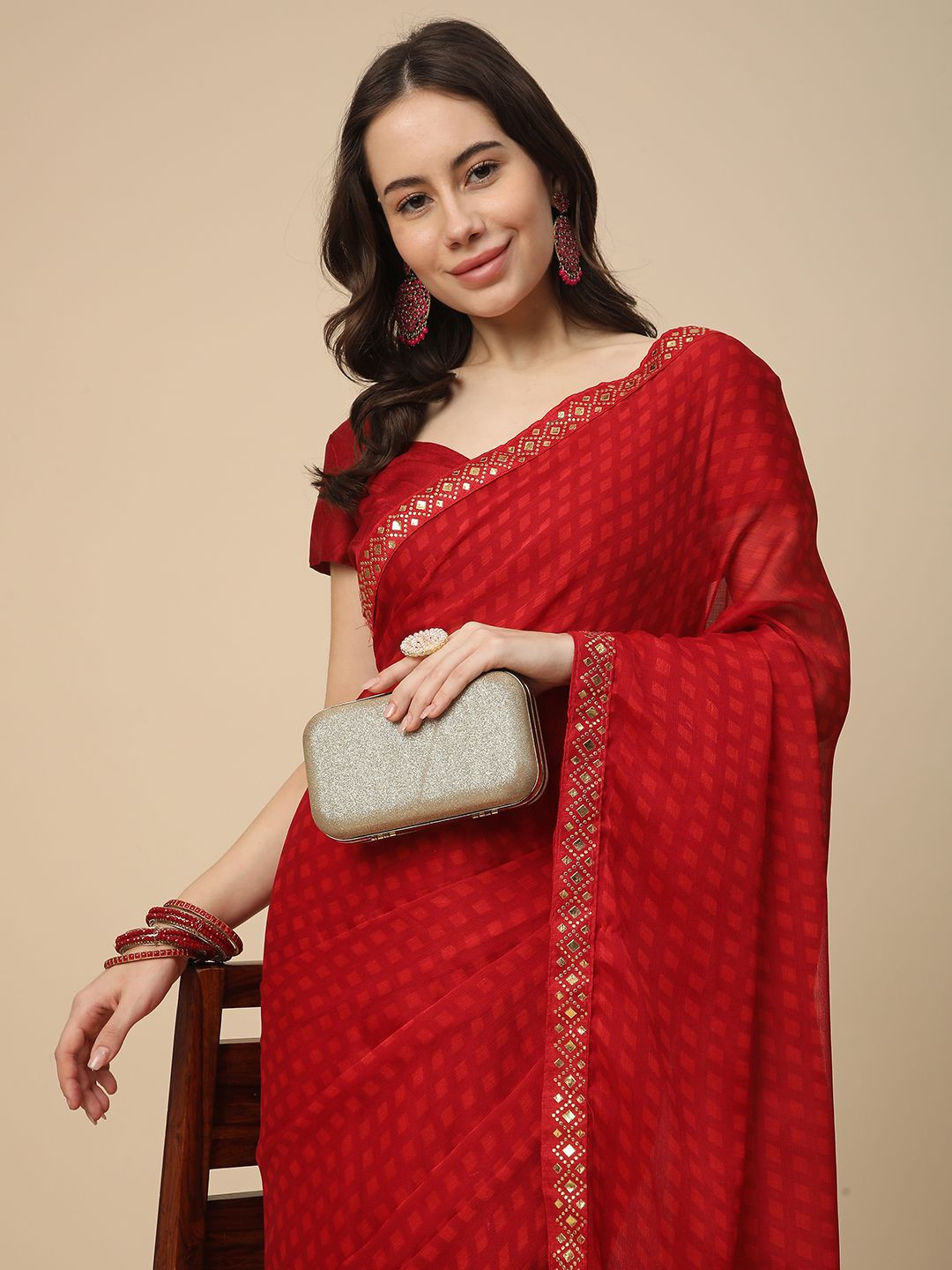 RATAN Poly Chiffon Saree