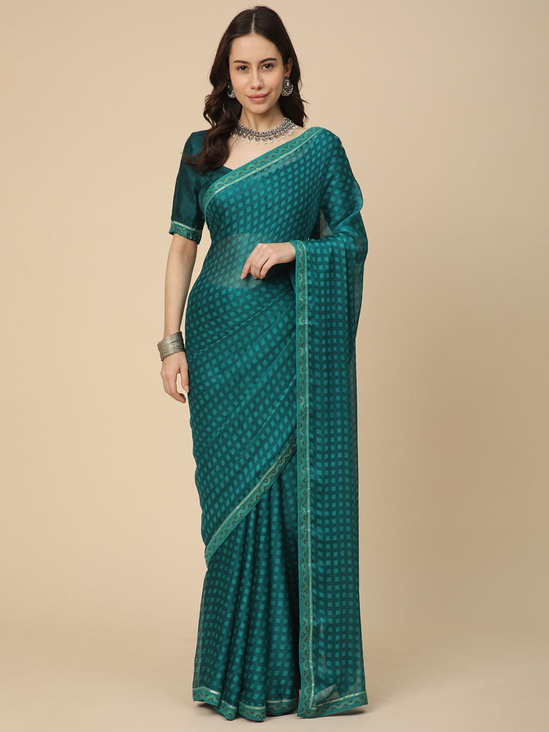 RATAN Poly Chiffon Saree