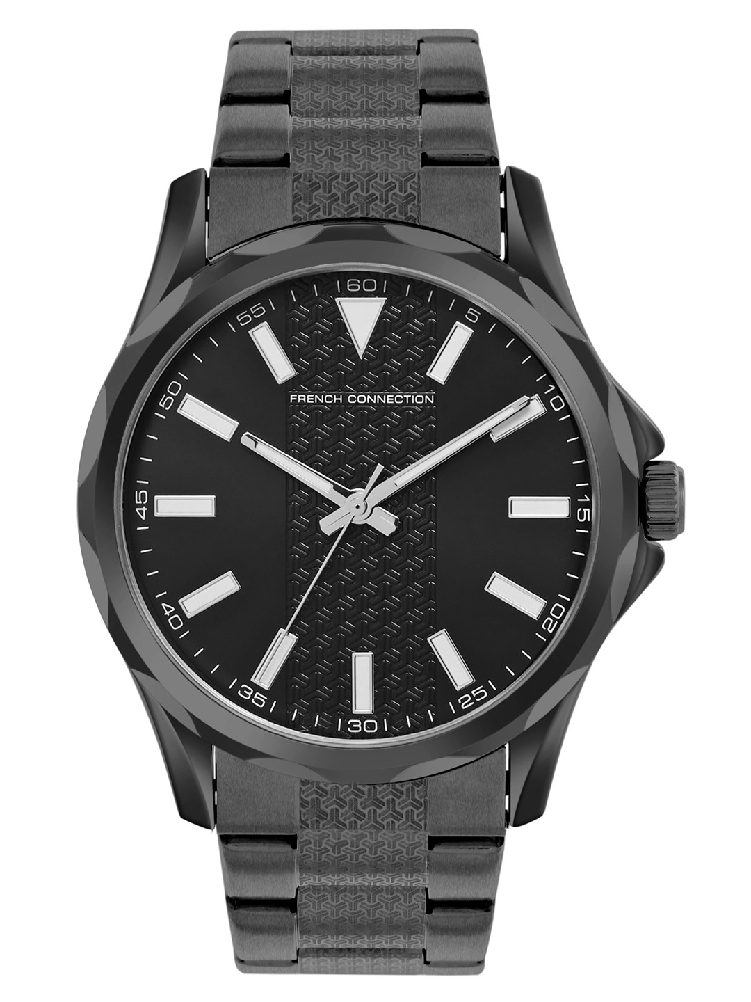 French Connection Men Dial & Stainless Steel Bracelet Style Straps Analogue Watch FCC03BM