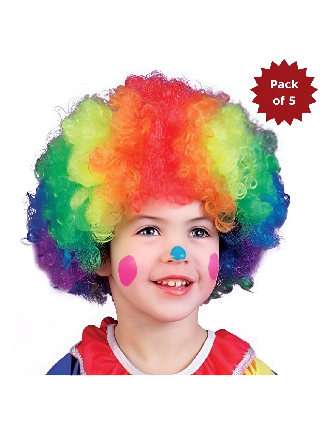 eCraftIndia 5Pcs Malinga Style Hair Holi Cap Wig