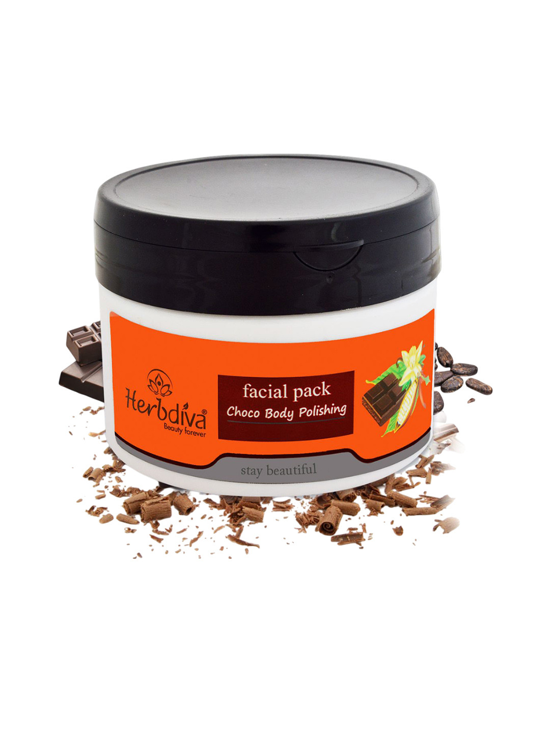 Herbdiva Choco Relaxing & Moisturizing Body & Face Pack - 250 g
