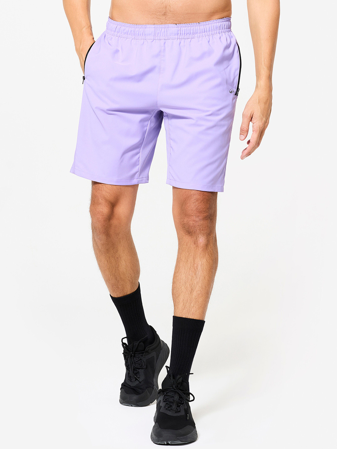 Decathlon Men Solid Quick-Dry Low-Rise Sports Shorts