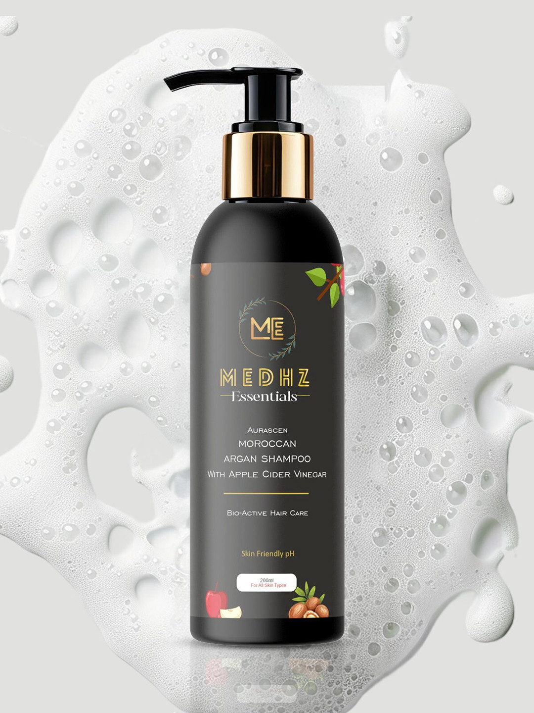 MEDHZ Aurasen Moroccan Argan Apple Cider Vinegar Shampoo - 200 ml