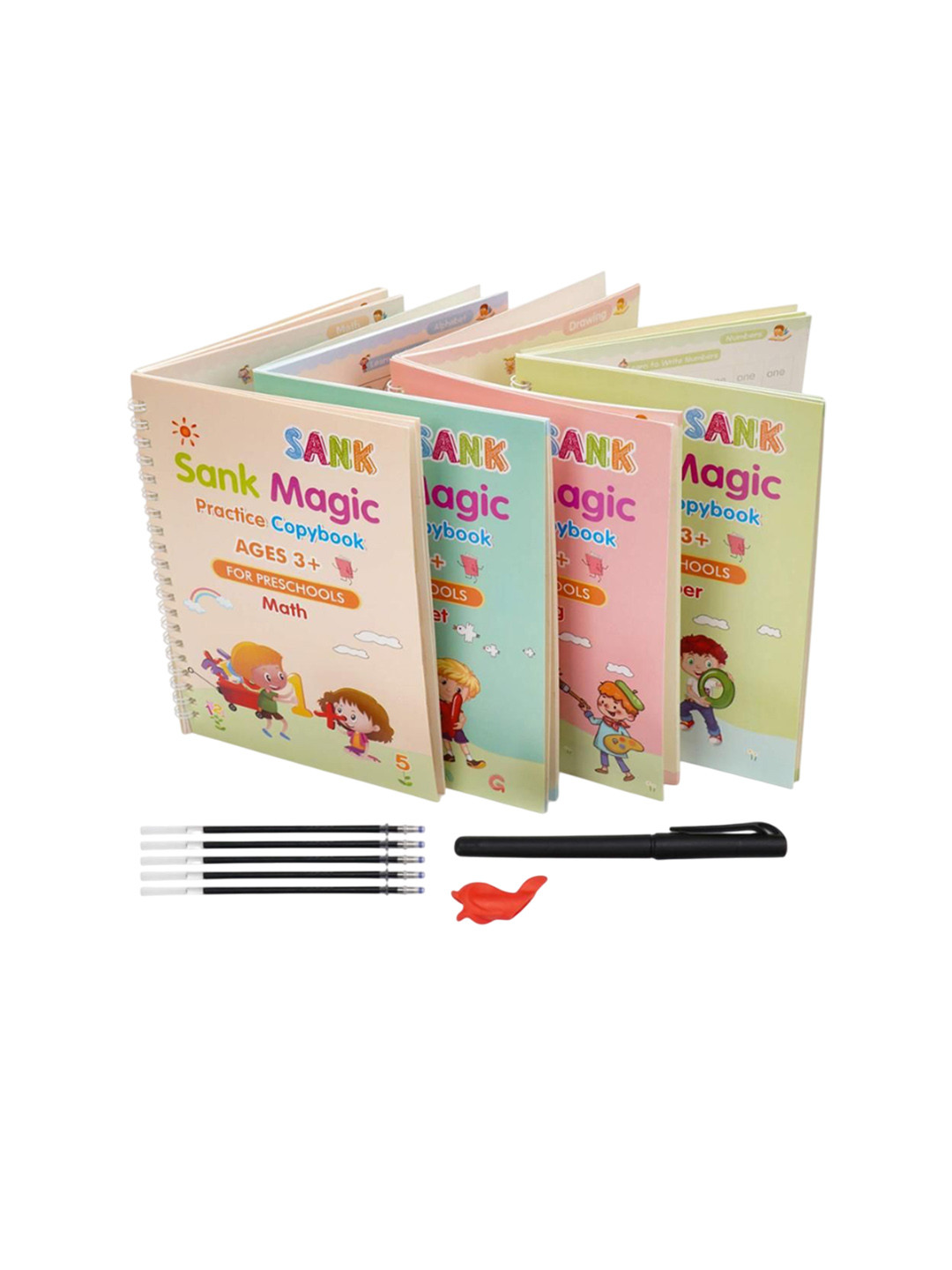 OPINA Set of 4 BPA Free Book Toy Learning and Development Toys