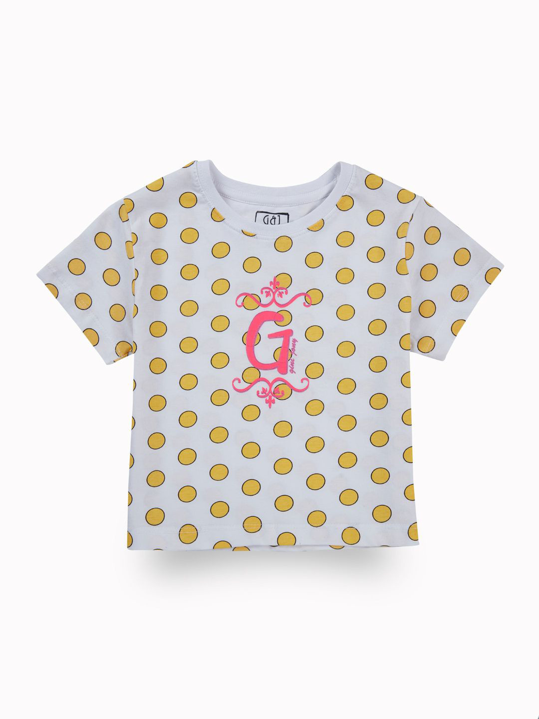 Gini and Jony Polka Dot Print Cotton Crop Top