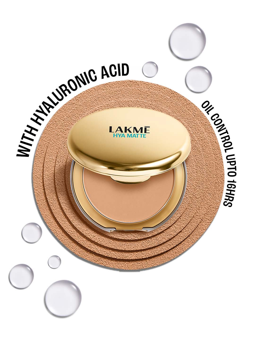 Lakme 9to5 Hya Matte Pressed Powder With Hyaluronic Acid & 16Hr Oil Control  9g - Cinnamon