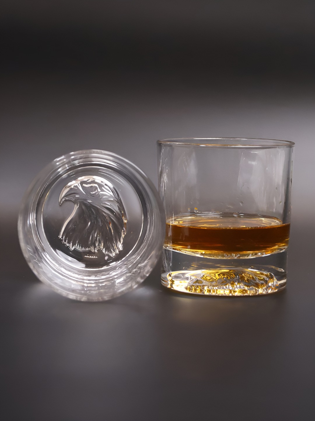 Animal Shadow Whiskey Glass Set of 6 (Eagle)