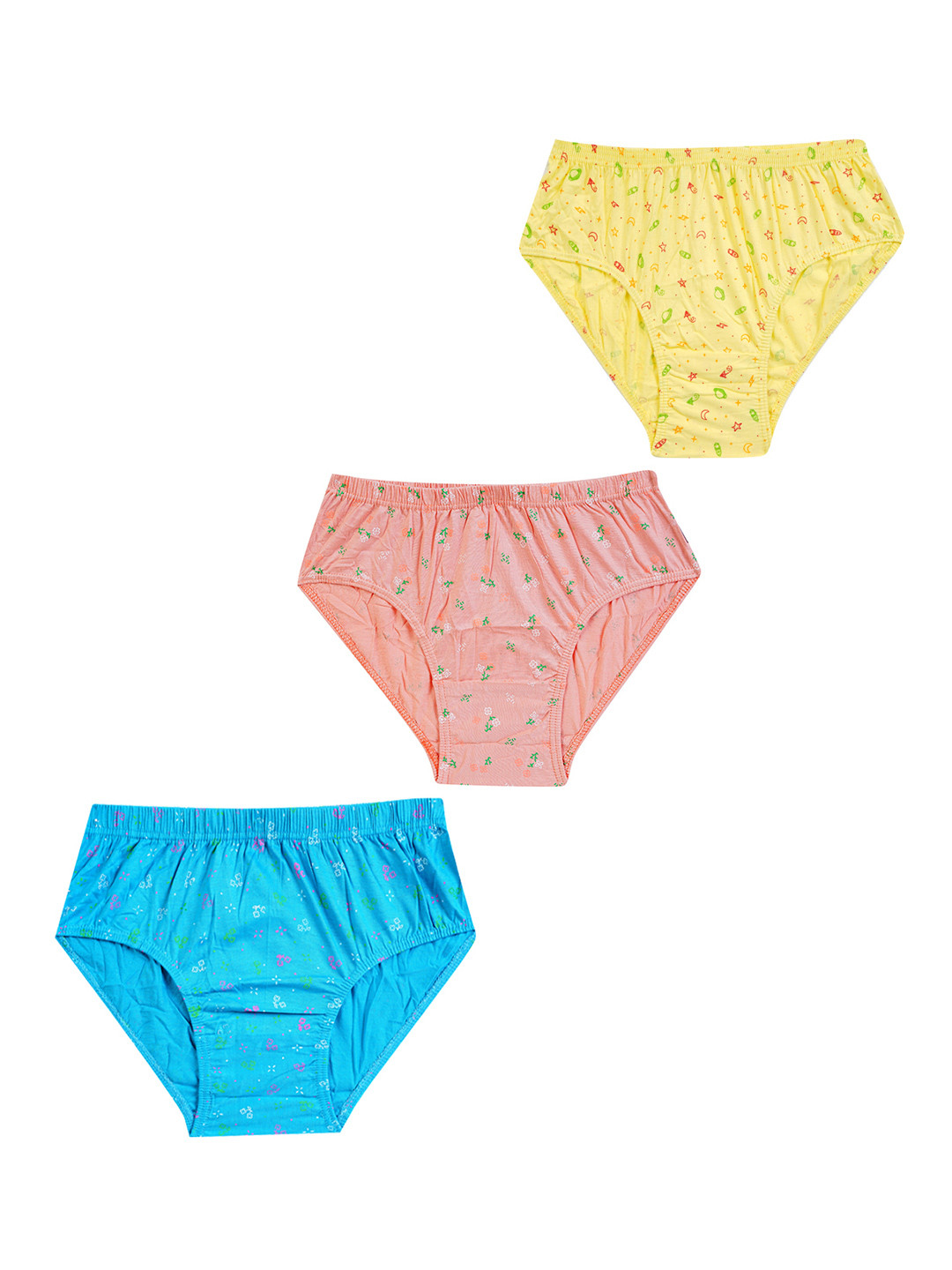 YELLOWDELIGHT Pack Of 3 Printed Hipster Briefs YD 742 Breeze (w) lite jty S-3p