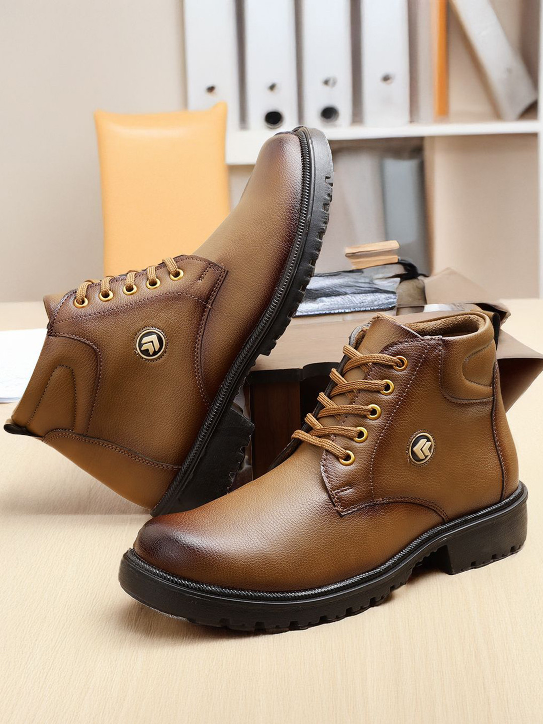 Woakers Men Leather Regular Boots