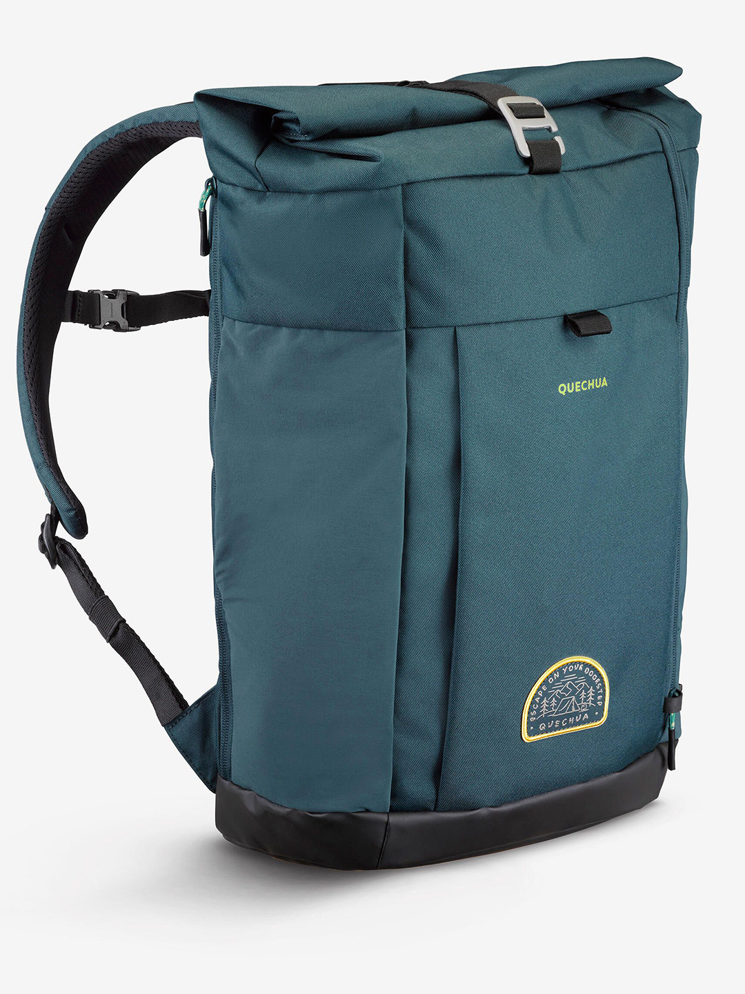 Decathlon QUECHUA - 23L Hiking Backpack Nh500 Escape Rolltop - Dark Green