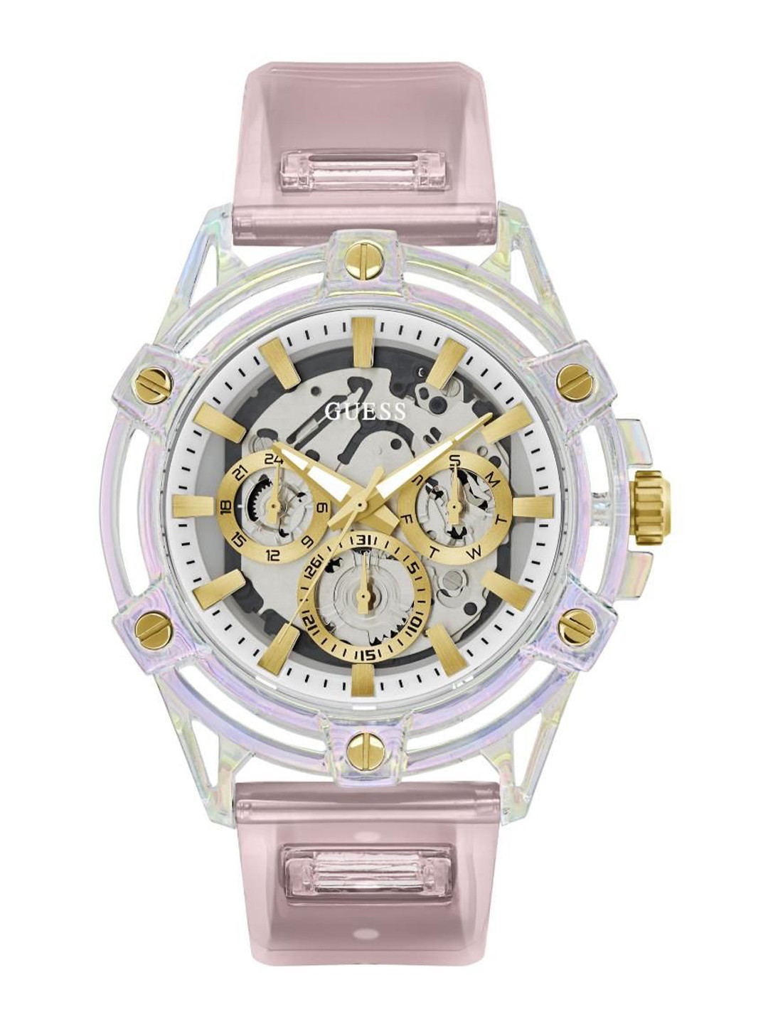 GUESS Men Brass Dial & Straps Analogue Watch GW0806G4