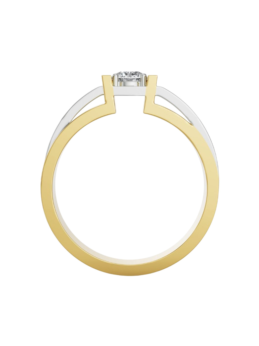 Emori Classic Solitaire Lab Diamond Band for Men in 18KT Gold