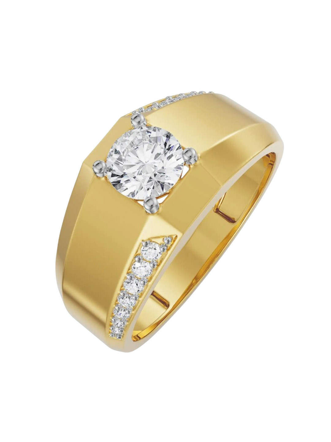 Emori KyleMen Lab Diamond Ring in 18KT Gold