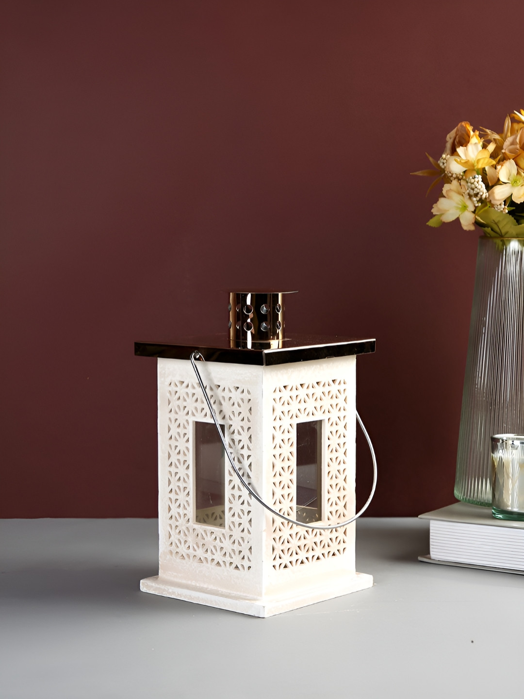TAYHAA Cream-Coloured Candle Holder