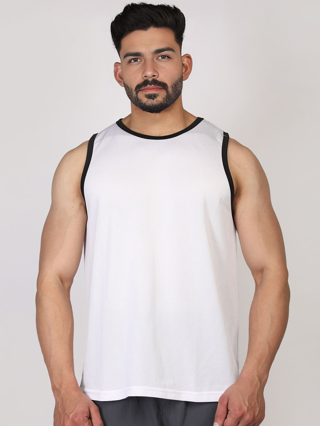 CHKOKKO Men Solid Gym Sleeveless Sport Regular Fit Tank Vest Tshirt