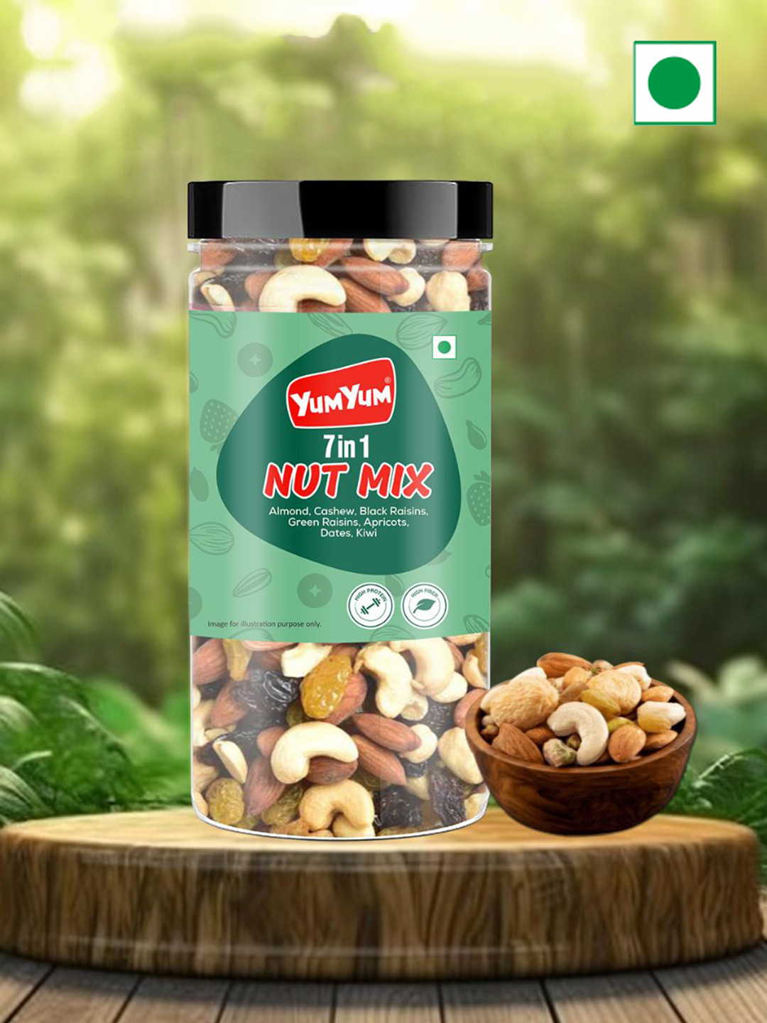 YUM YUM 7 in 1 Nut Mix Dried Fruits - 500 g