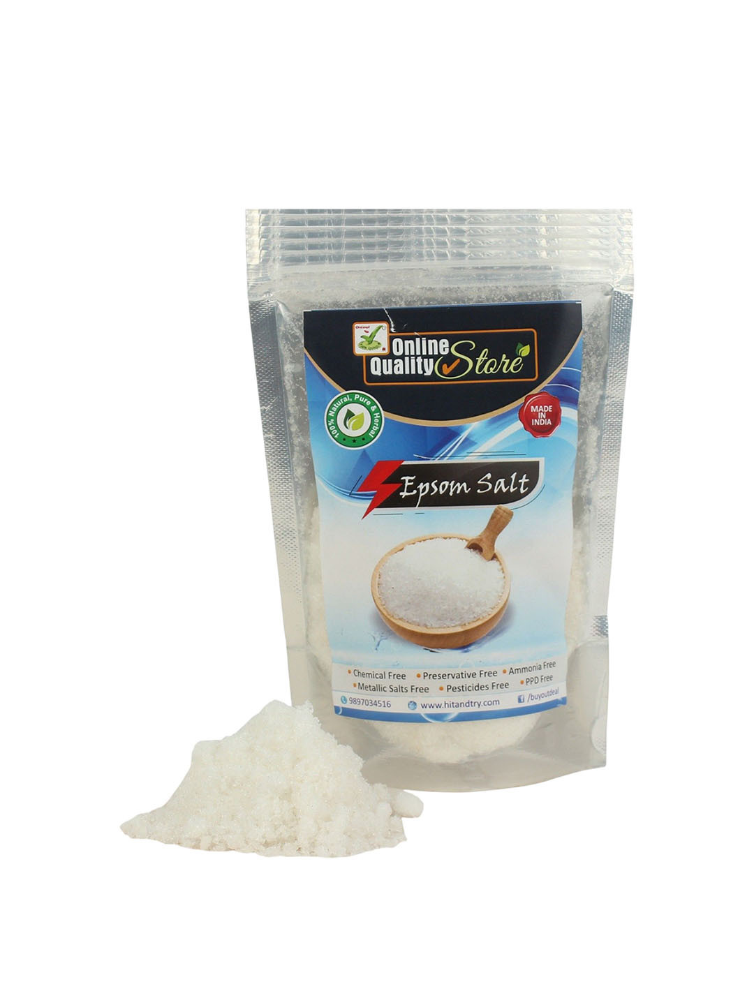 Online Quality Store Epsom Bath Salt For Dead Skin Cell Removal - 250 g