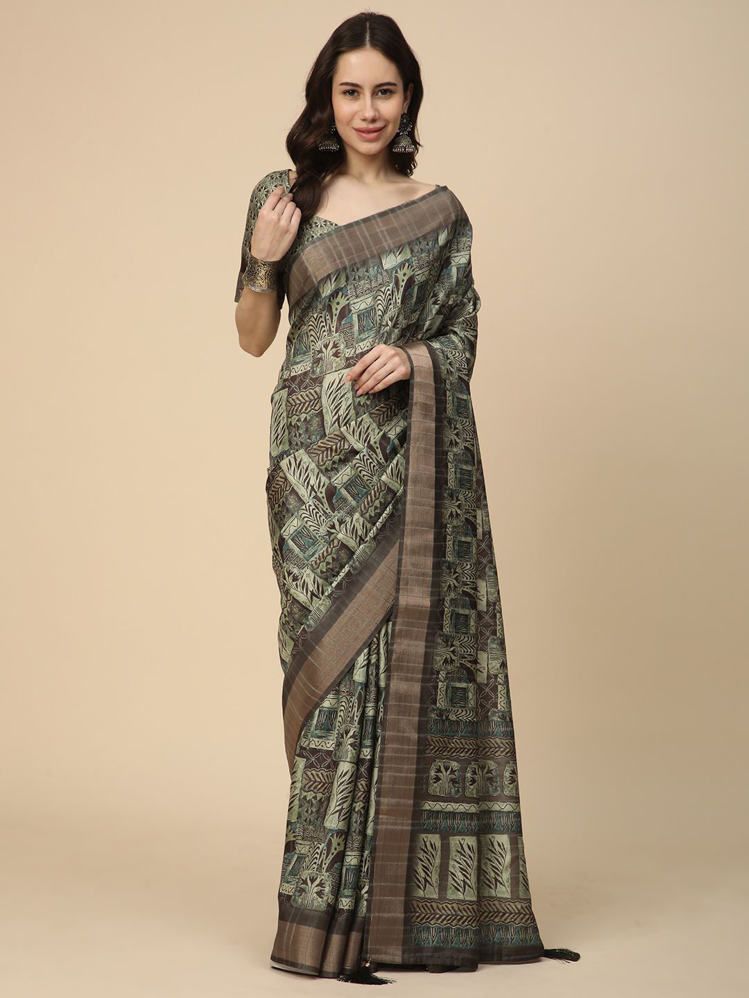 RATAN Zari Art Silk Designer Saree