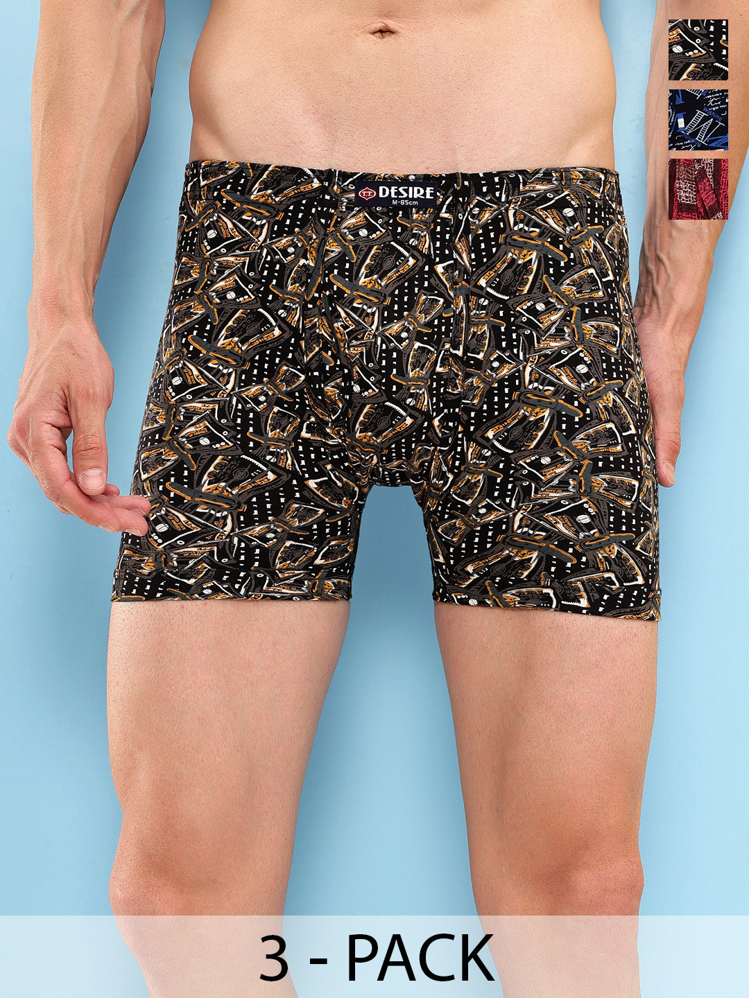 T.T. Pack Of 2 Assorted Trunks DES_PRNT_LNG_IE_PO3_NMD_80