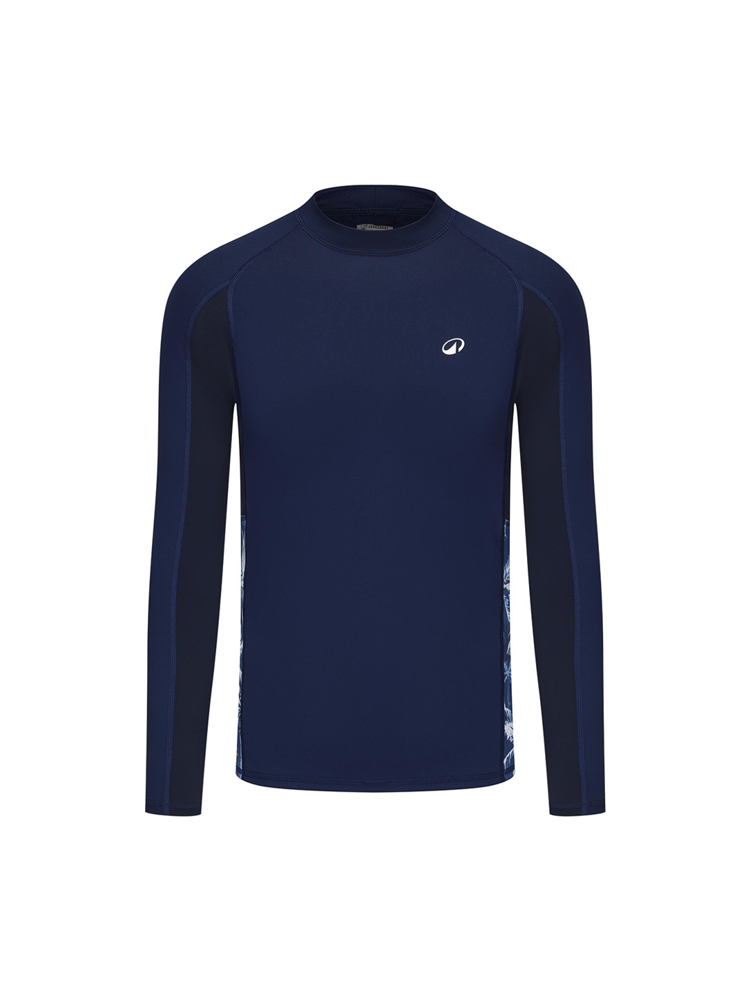 Decathlon OLAIAN - Men Navy Blue Full-Sleeve UV Protected Surfing T-shirt