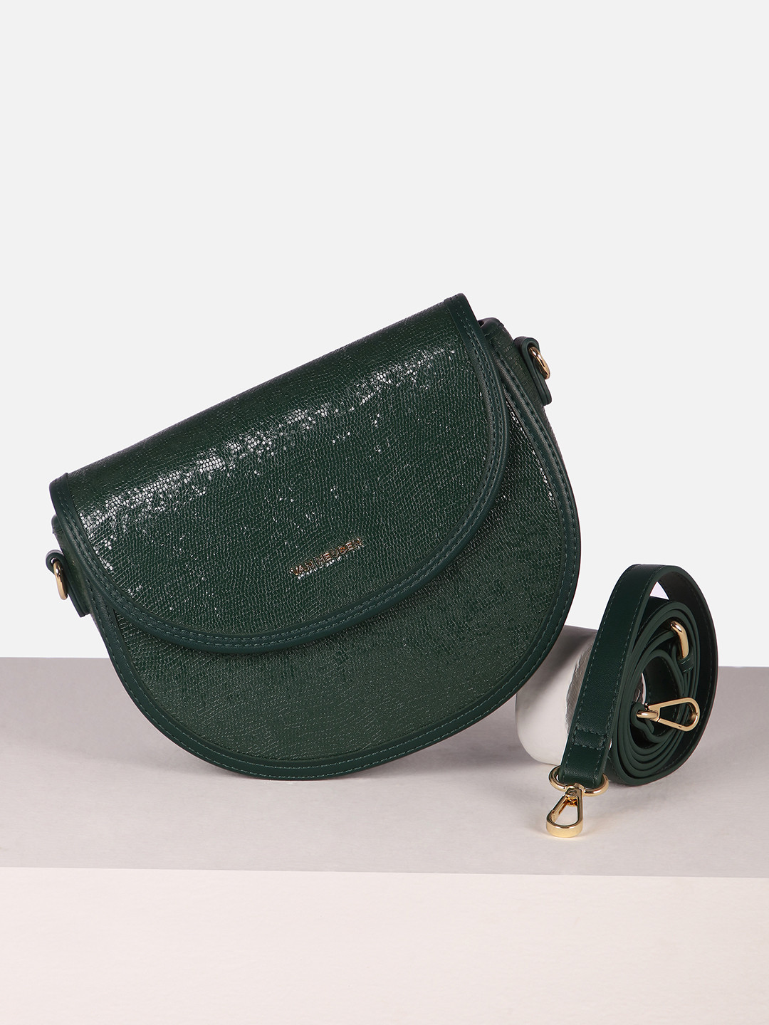 Van Heusen Woman Self Design Half Moon Sling Bag