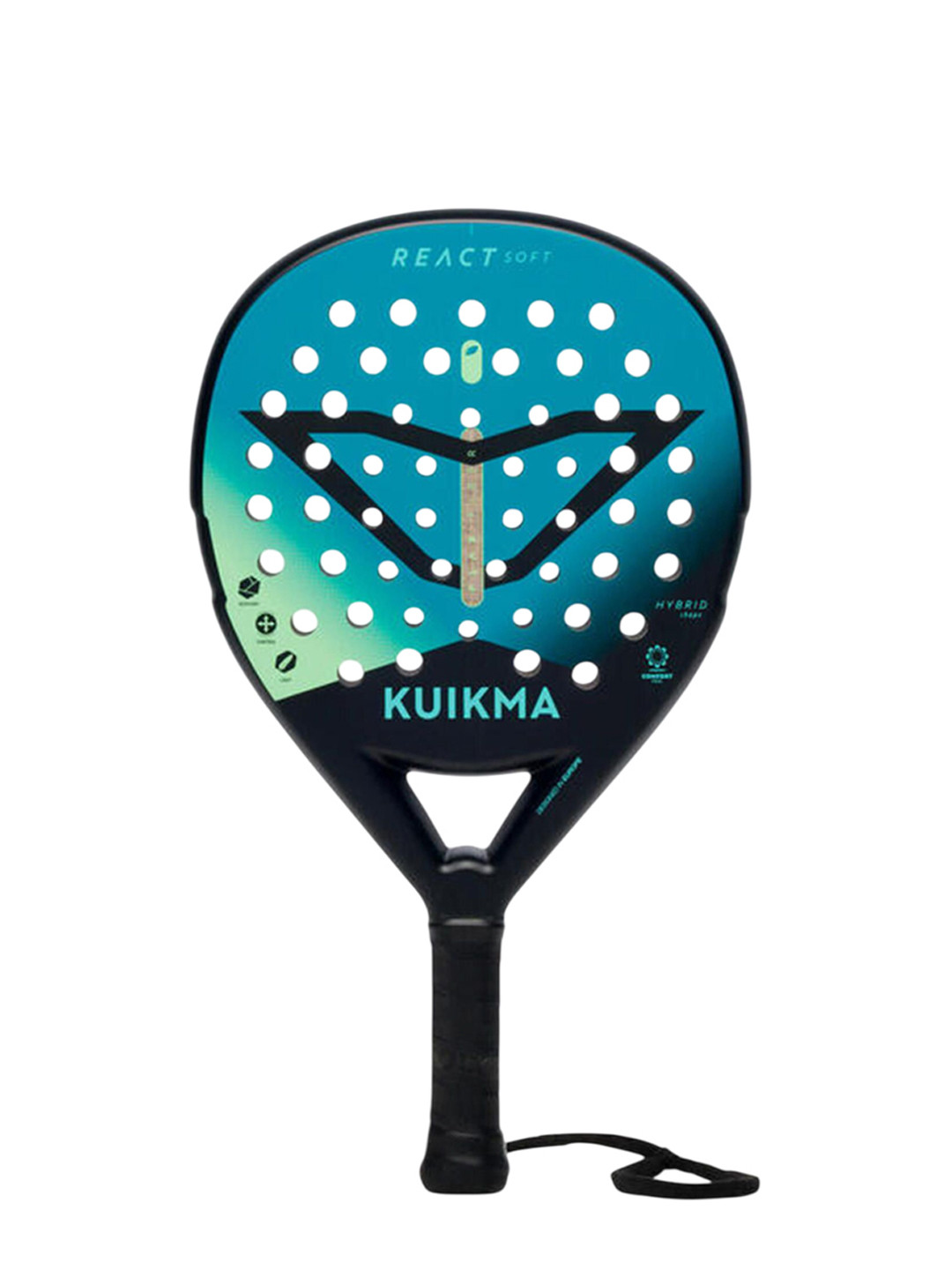 Decathlon KUIKAMA - Adult Padel Fiberglass Racquet Pr React Soft