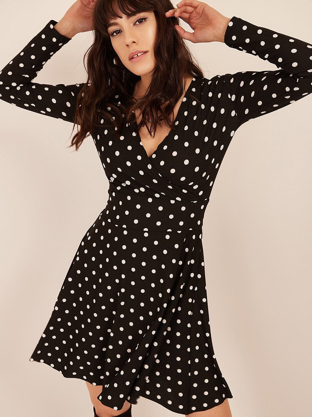 Olalook Polka Dot Print Dress