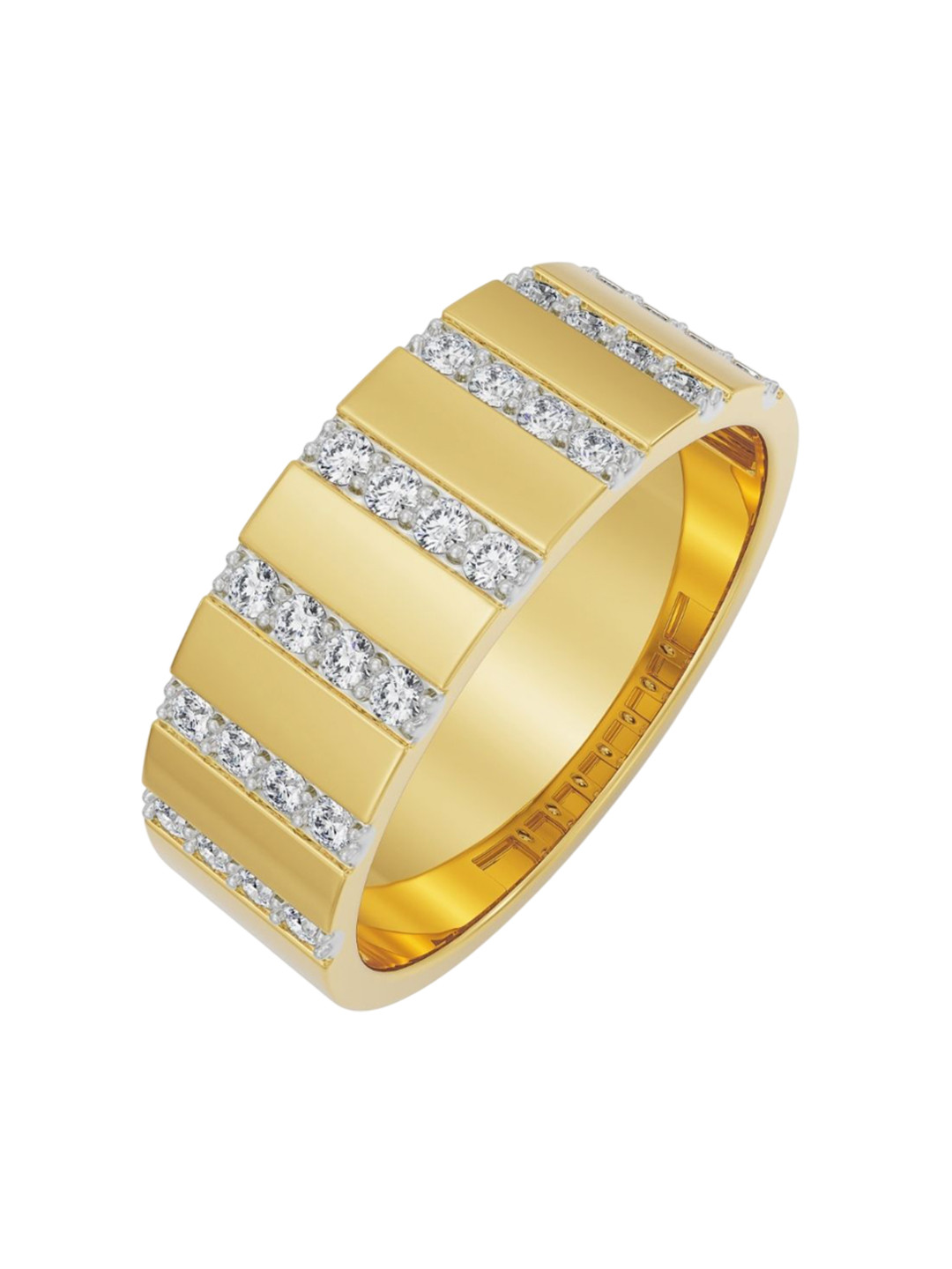 Emori Sleek Enzo forMen Lab Diamond Ring in 18KT Gold