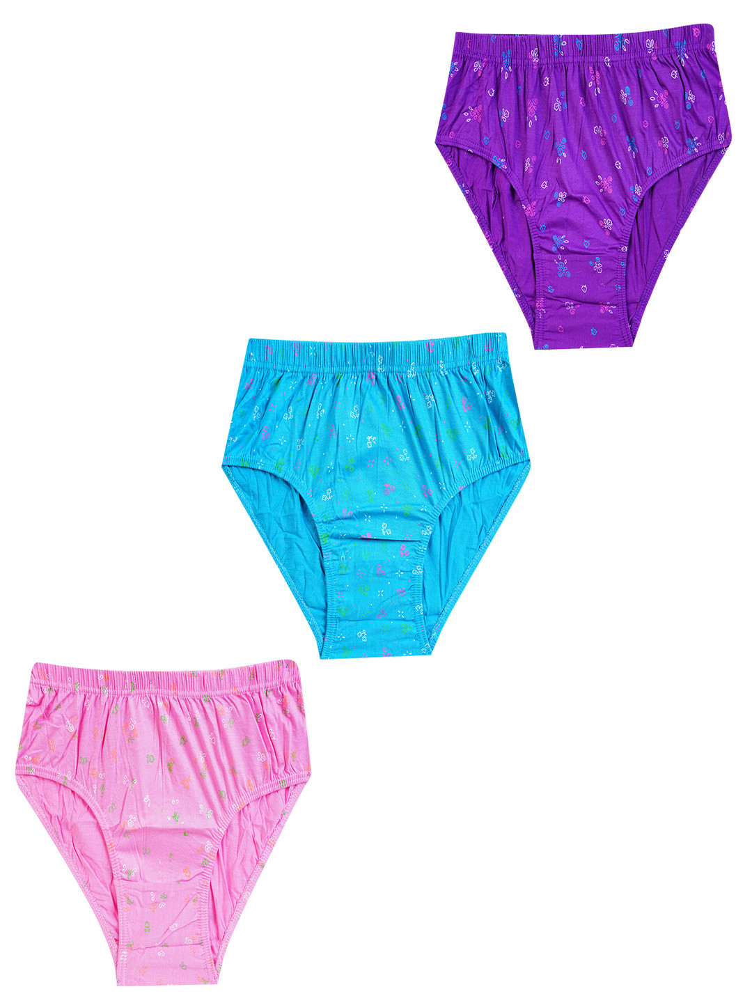 YELLOWDELIGHT Pack of 3 Printed Cotton Hipster Briefs YD 740 Breeze (w) drk jetty 2XL-3p