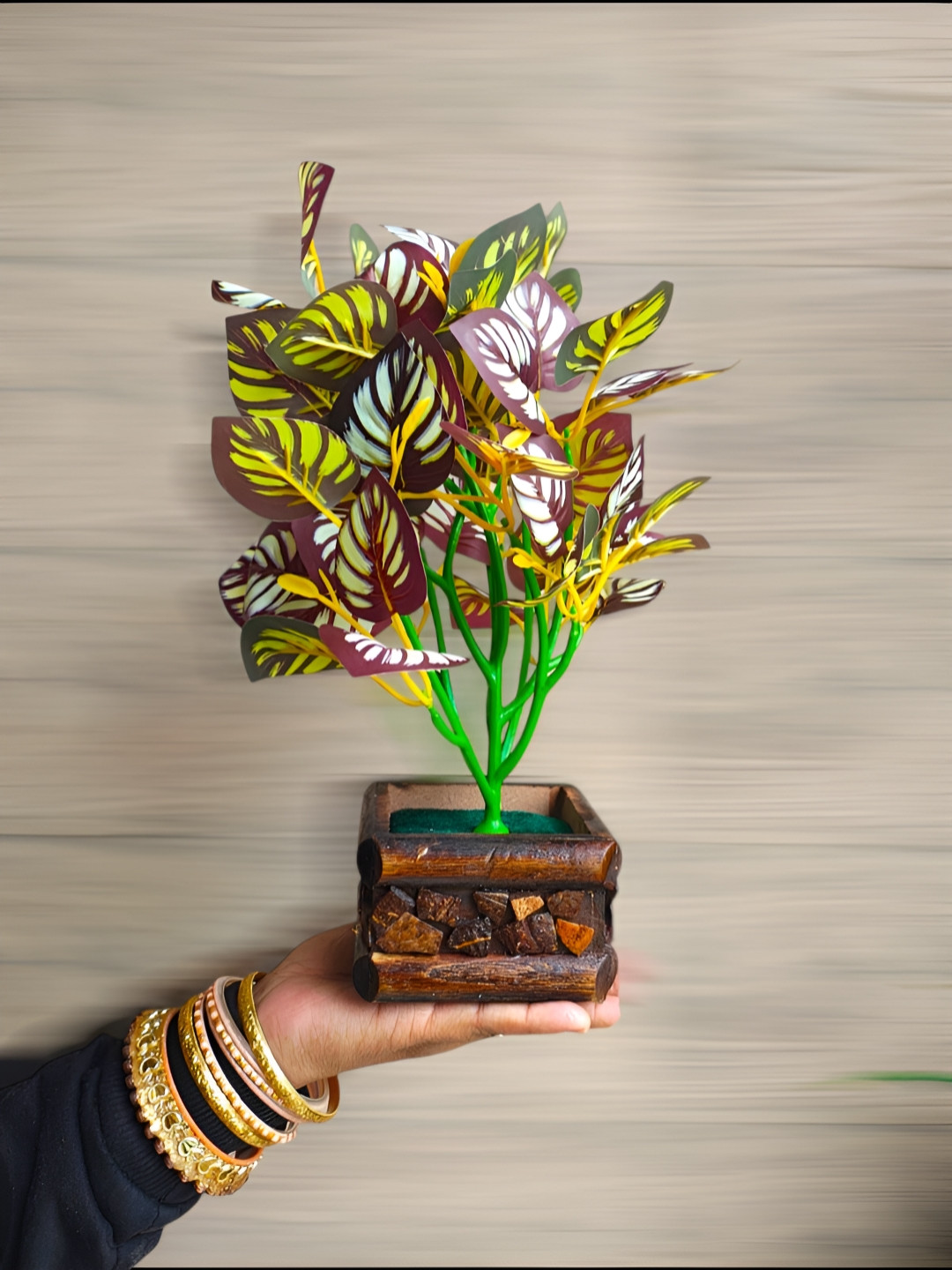 ZONEZER Green 1 Pieces Artificial Plant