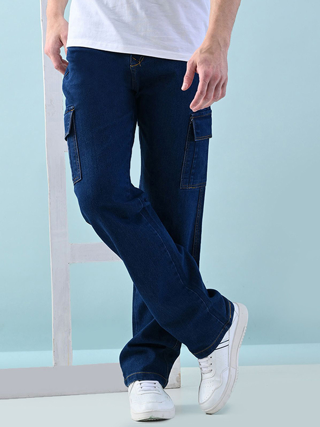 Moda Rapido Men Classic Jogger Low Distress Jeans