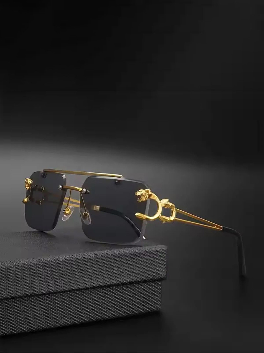 HAYDEN haiza Men Rectangle Sunglasses with UV Protected Lens