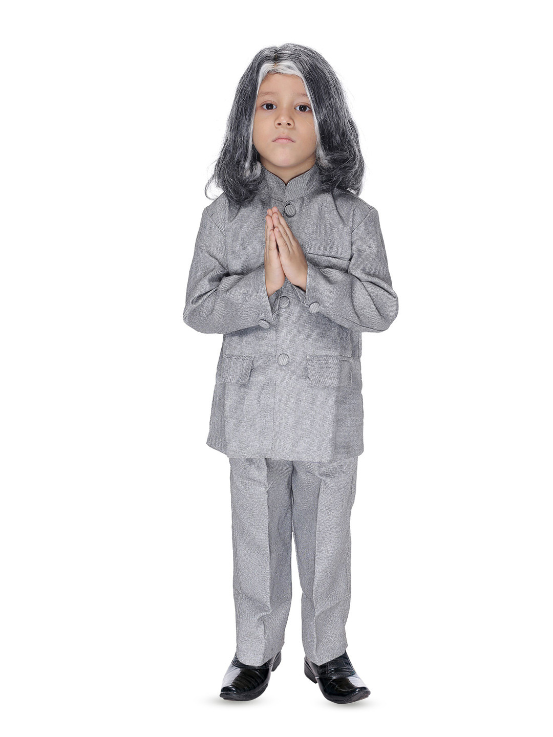 Smuktar garments Boys Abdul Kalam Mandarin Collar Jacket With Trousers