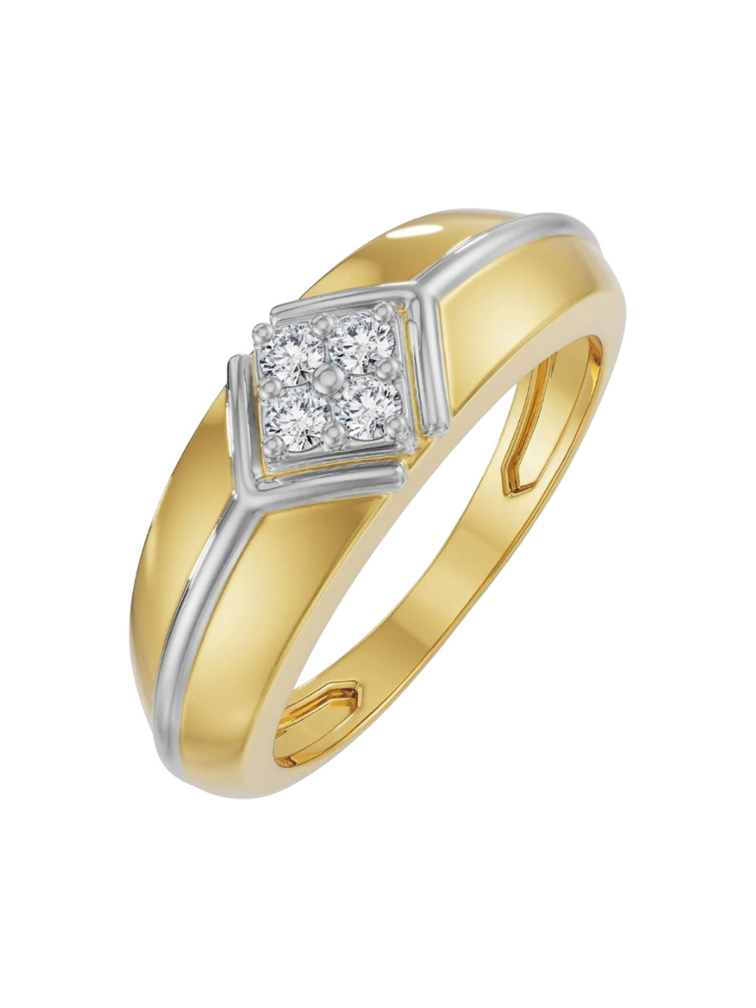 Emori Ezra Men Lab Diamond Ring in 18KT Gold