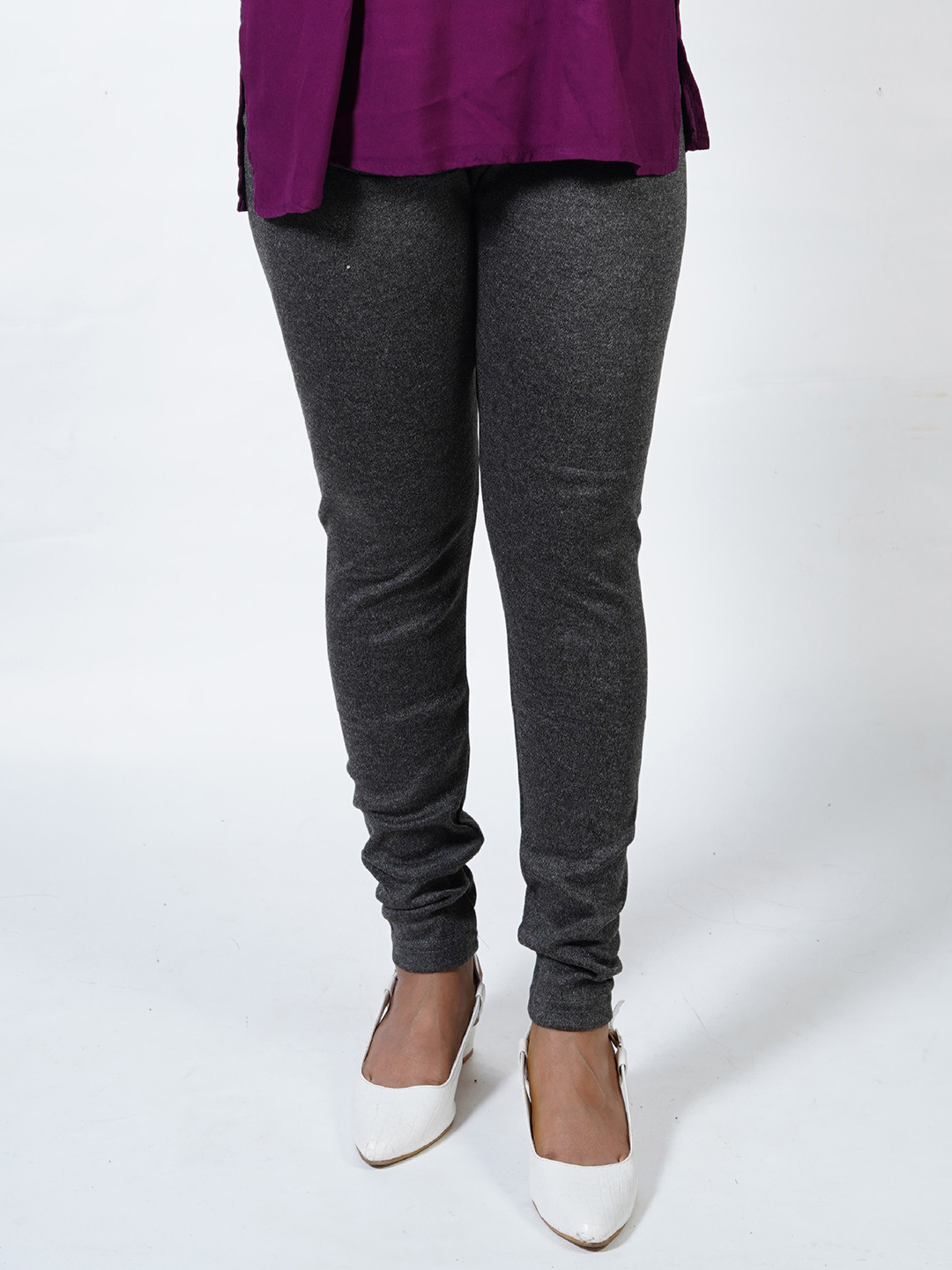 URBAN KANYA Mid-Rise Churidar-Length Leggings